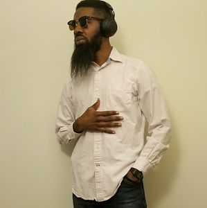 Men's Button Up Shirt Nautica Pink Slim Fit